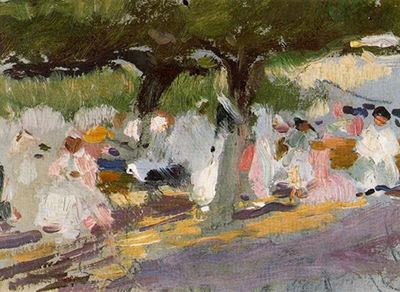 Under the Tamarinds (San Sebastian) Joaquin Sorolla